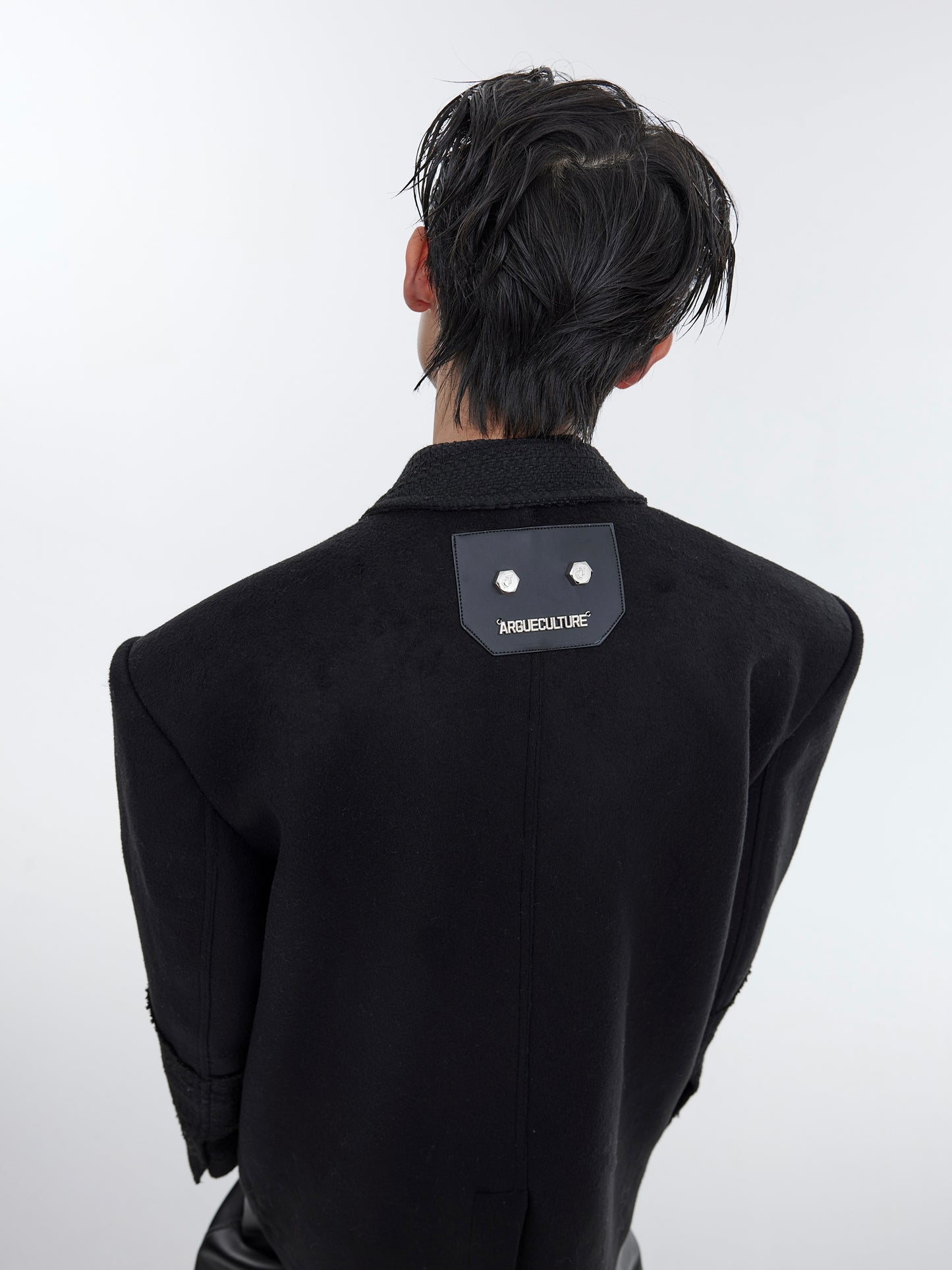 Men's Silhouette Shoulder Padded Suit Jacket