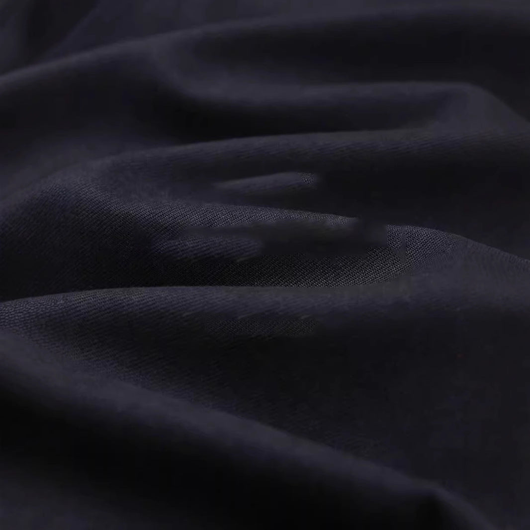 Skjorte med revers og enkelt design i bomuld