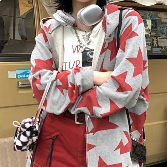 Hooded Sweater Coat Loose For Men And Women