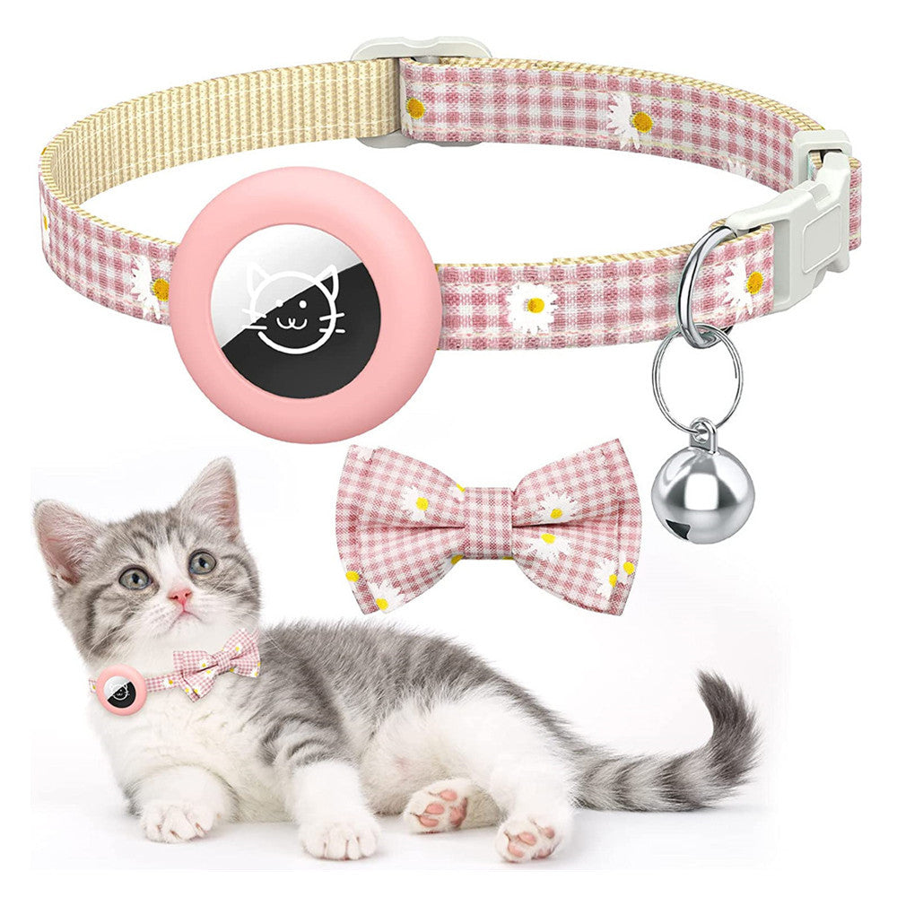 Plaid Printed Bowknot Young Dog Cat Collar
