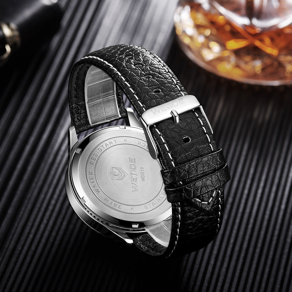Running seconds waterproof belt watch