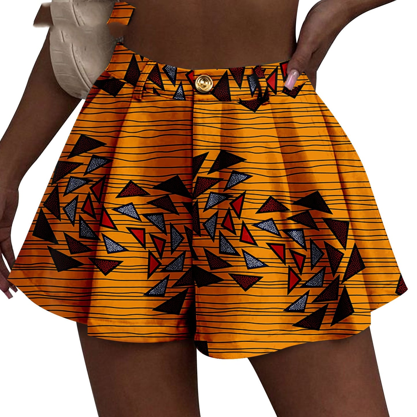 Dobbeltsidet print batikshorts