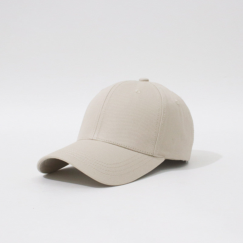 New Hard Top Solid Color Simple Fashion Household Baseball Hat