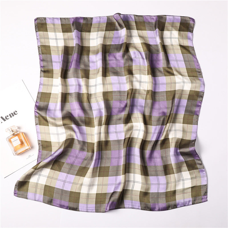 Colorful plaid scarf