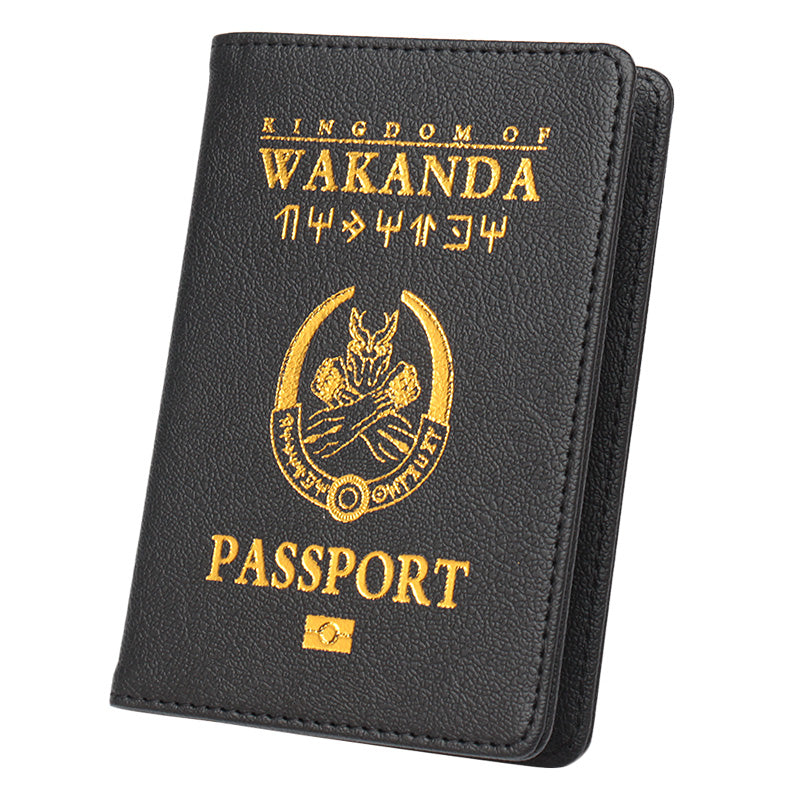 PU leather passport book ticket holder storage bag