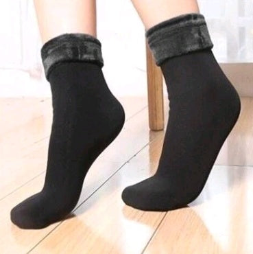 Plus velvet thick snow day warm floor socks autumn and winter in the tube home socks men socks couple socks