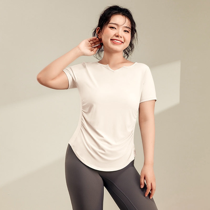 Quick-drying Top Slim Fit Sports Running Belly Contracting Workout Clothes T-shirt