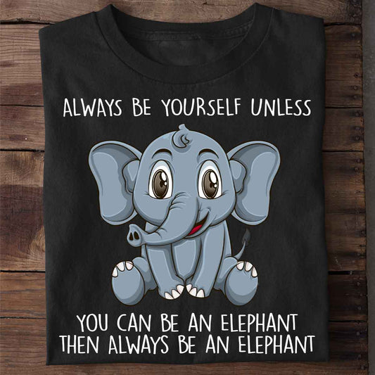 Elephant Print Short-sleeved Team Uniform European And American Fabrics