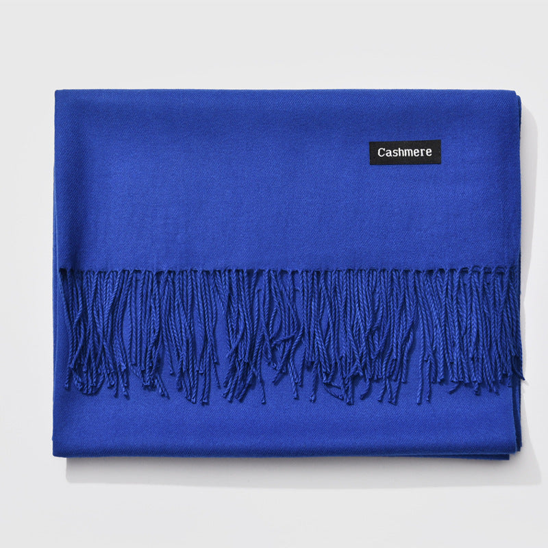 Cashmere scarf solid color