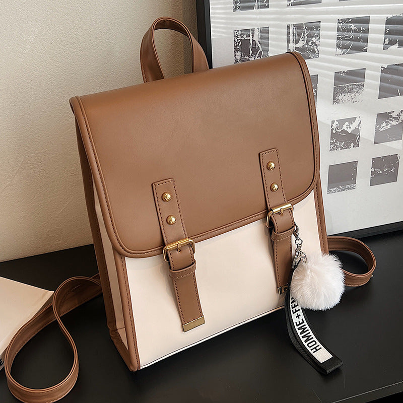 Multi Functional Women's Backpack With New Texture And Fashion Niche