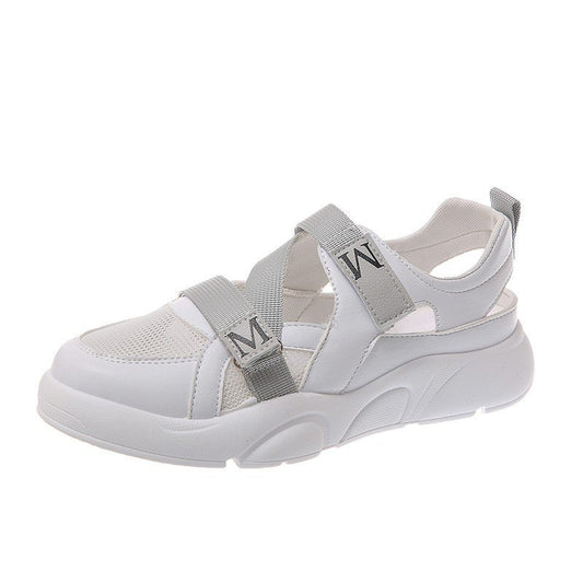 match Casual Sporty Flade Sandaler med Mellemhøj Hæl
