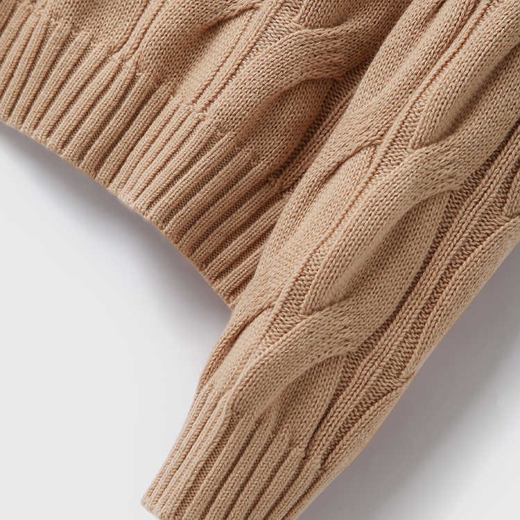 Kunstnerisk Vintage snoet mønster, heluld, rullekrave, droppede skuldre, strikket pullover, efterår, damer