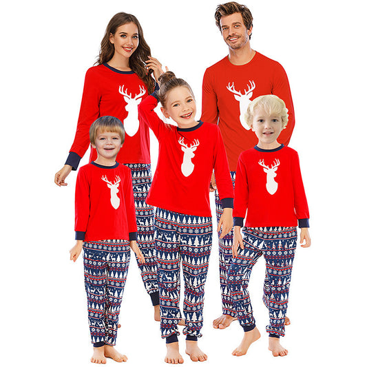 Printed Plaid For Parent-child Home Clothes