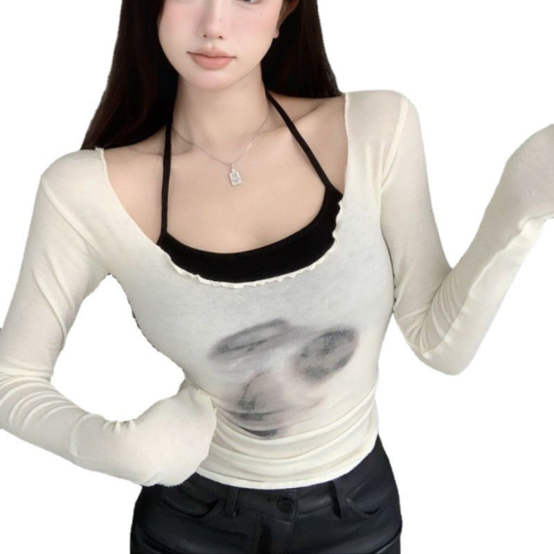 Fashion Base Sling Top Suit