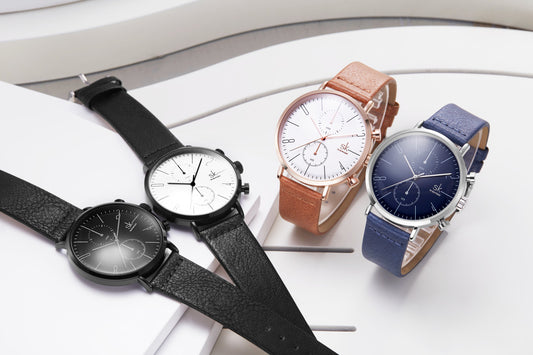 K8063 fashion creative two-eye dial quartz watch