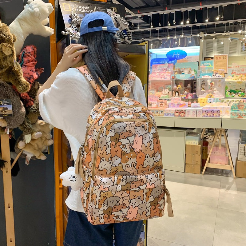 Large Capacity Mori Style Student New Graffiti Backpack