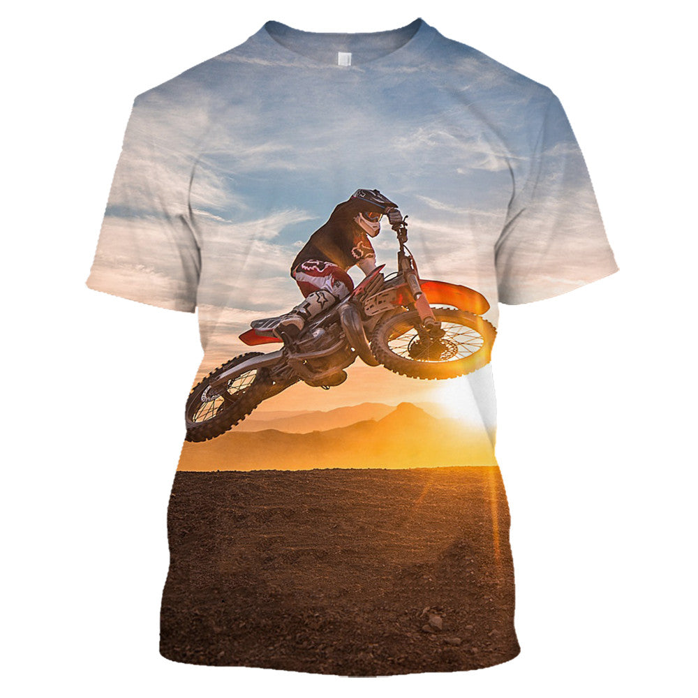 3D Digital Printing Men's Short Sleeve Casual T Shirt