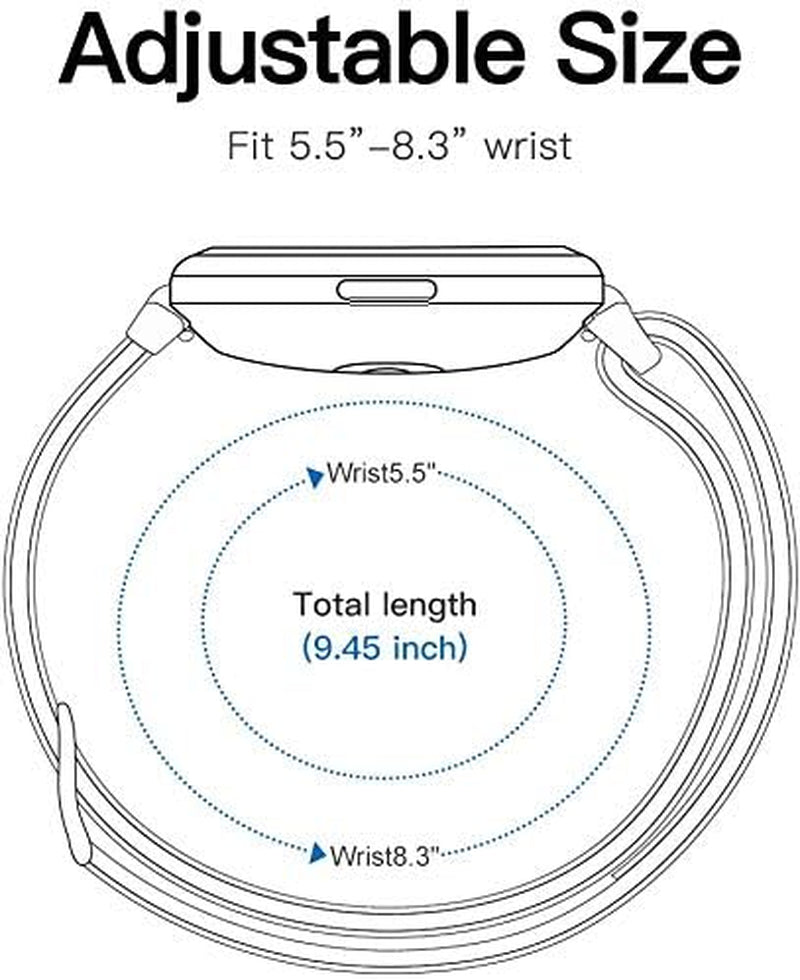 Compatible with IOWODO R30 Pro Bands,  20Mm Stretch Elastics Adjustable Strap Compatible with IOWODO R30 Pro / TOUCHELEX Gaea Series K802 1.28 Smart Watch / RLQA 54 1.83" Smart Watch (Rhomboid