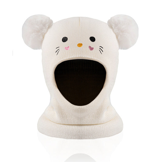 Embroidery Cartoon Cat Hat For Boys And Girls