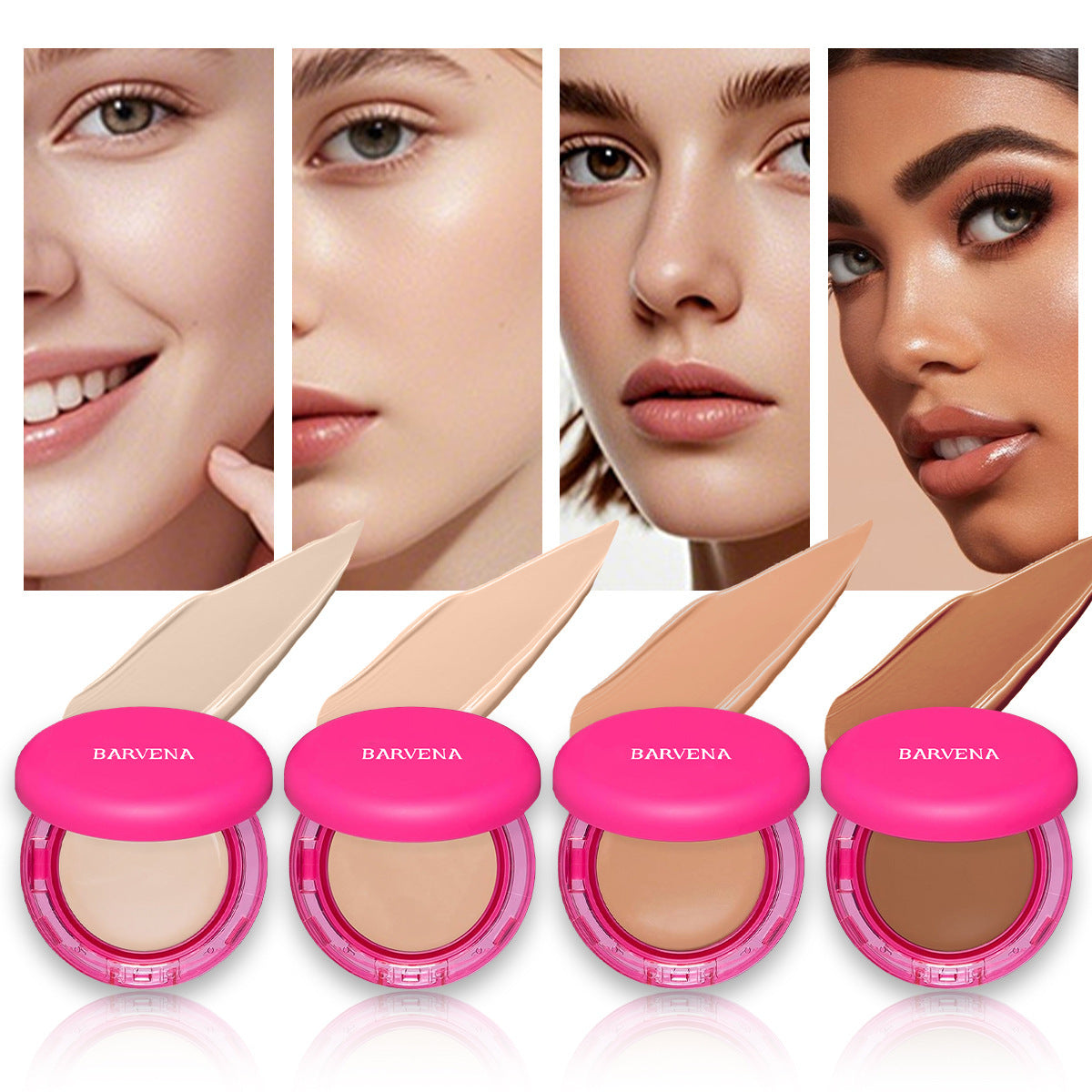 BARVENA Light Fit Moisturizing And Nourishing Skin Concealer Clear Foundation Cream