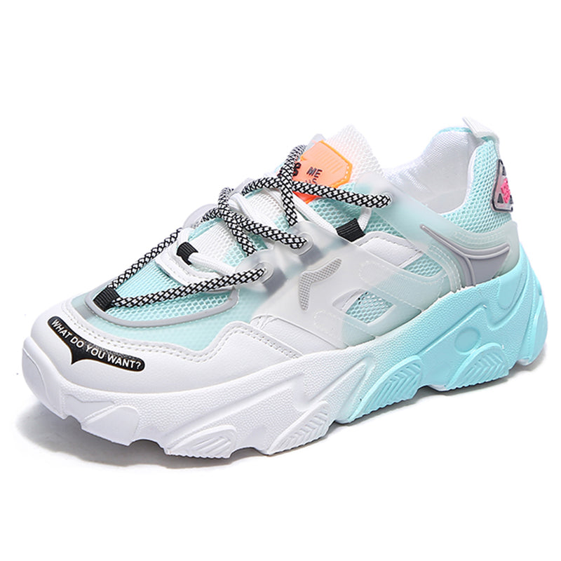 Breathable platform casual sneakers