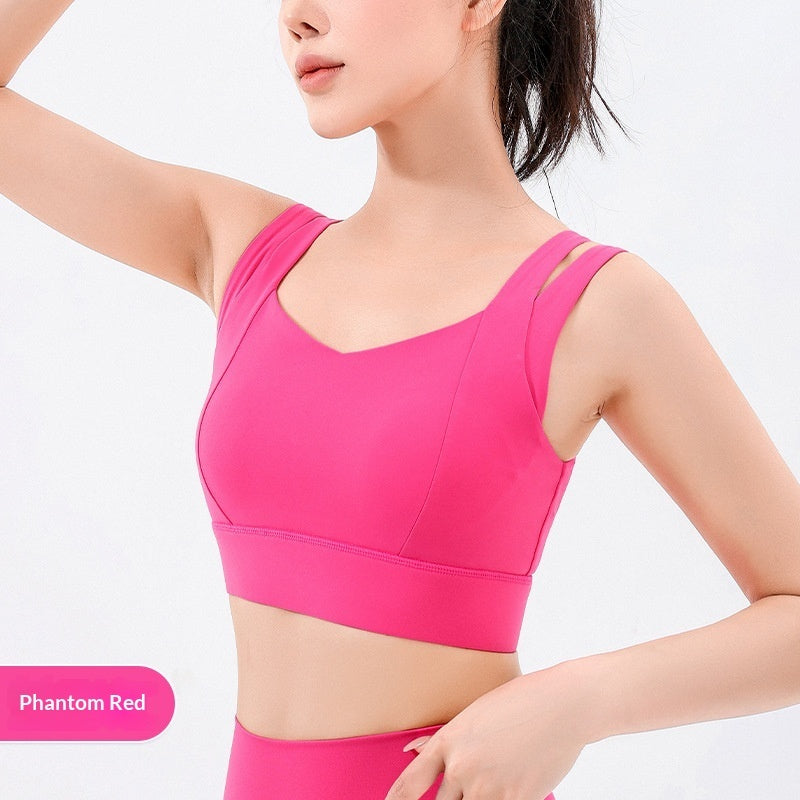 High-impact Resistant Fake Two-piece Fitness Yoga Vest