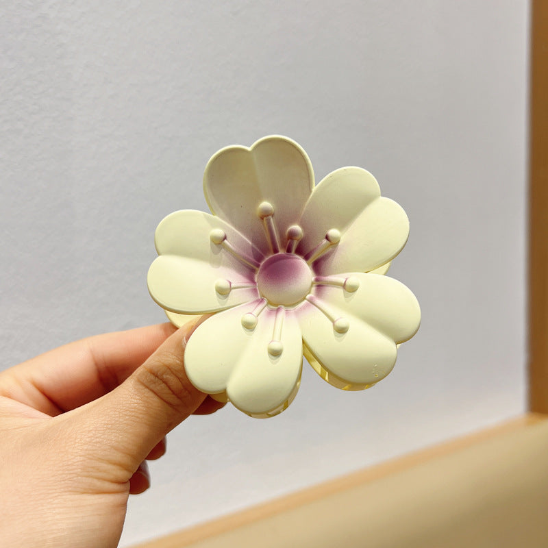 Matteret Store Æggeblomst Barrette Kvinder