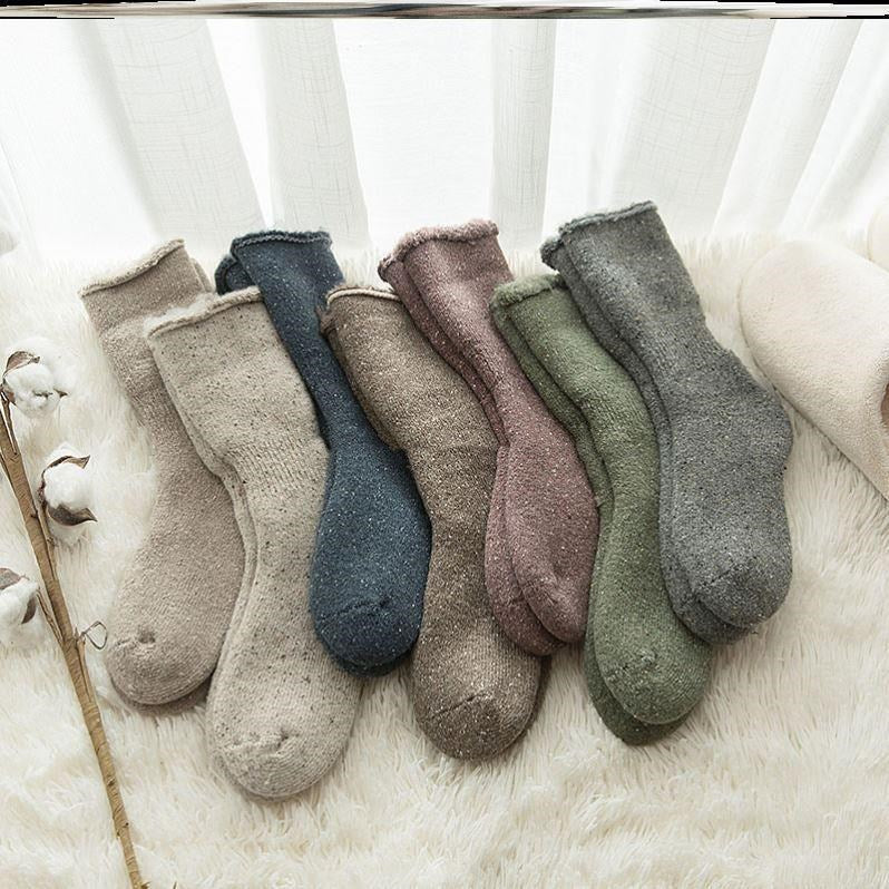 Cashmere sne-sokker til mænd i retro-stil til ældre og midaldrende