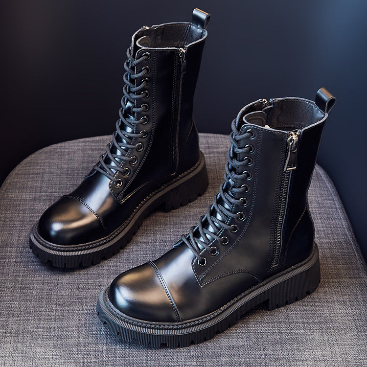 Women's Heightened Thick Bottom All-match Martin Boots