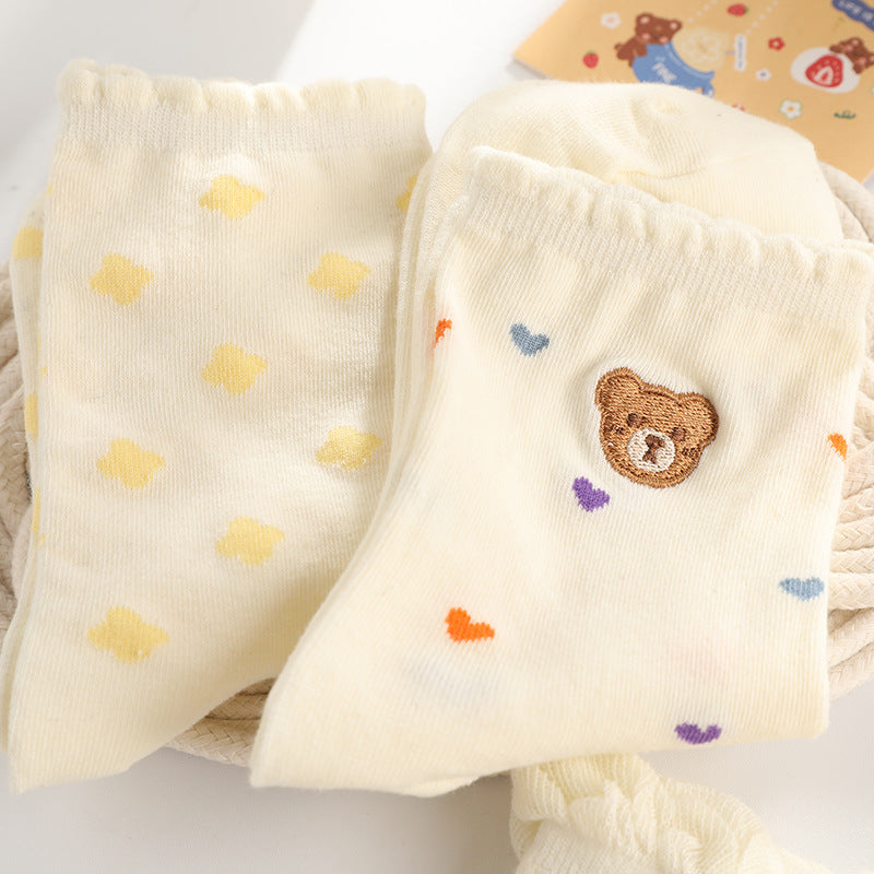 Lace Socks Children's Mid-calf Ins Fashion Cute Japanese Style