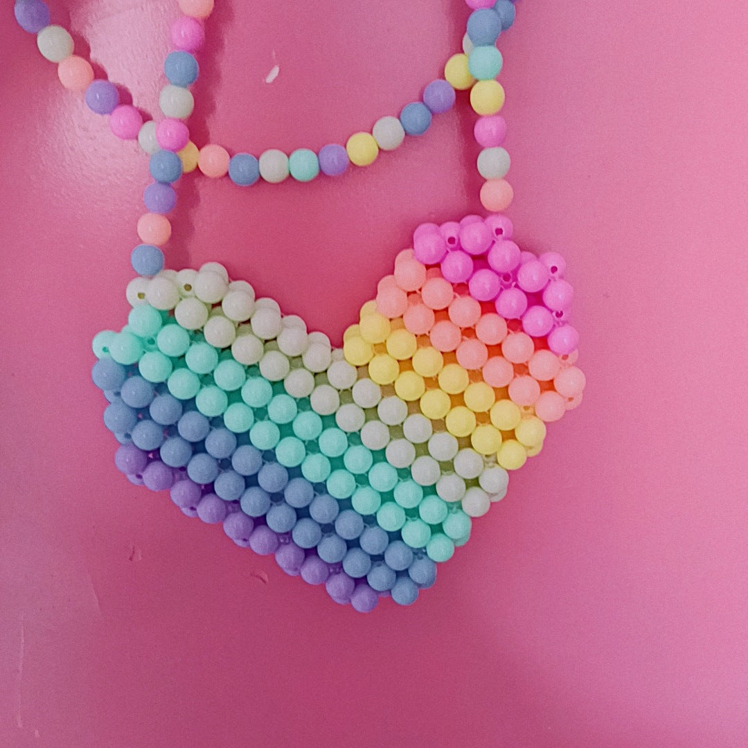 Perleperler Korset Af Hjertet