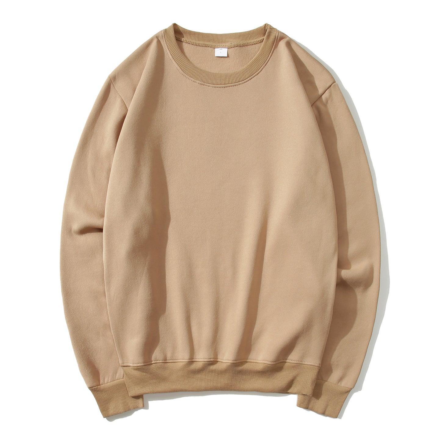 Mænds afslappede sweatshirt med rund hals