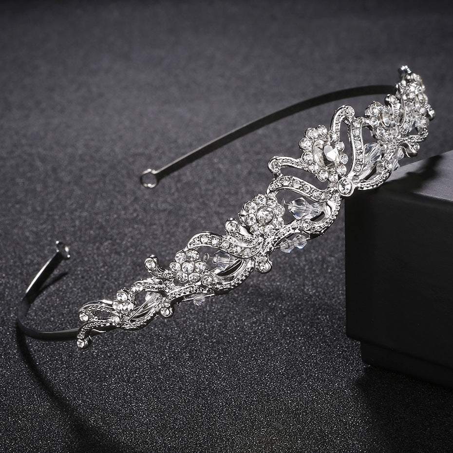 European and American Retro Bridal Crown Diamond Headband