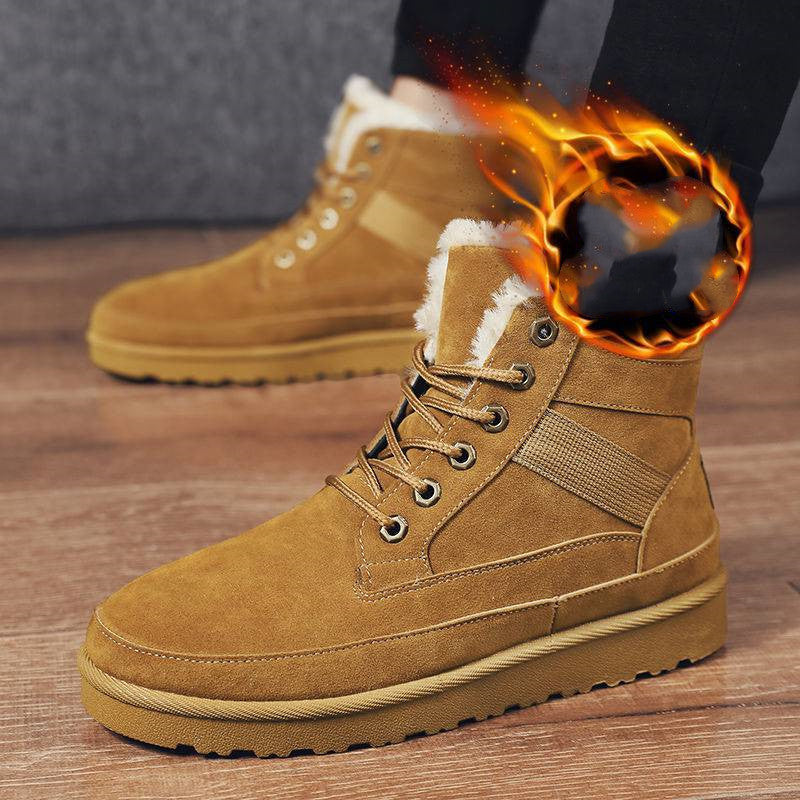 Thickened Warm Rhubarb Fur One Snow Boots