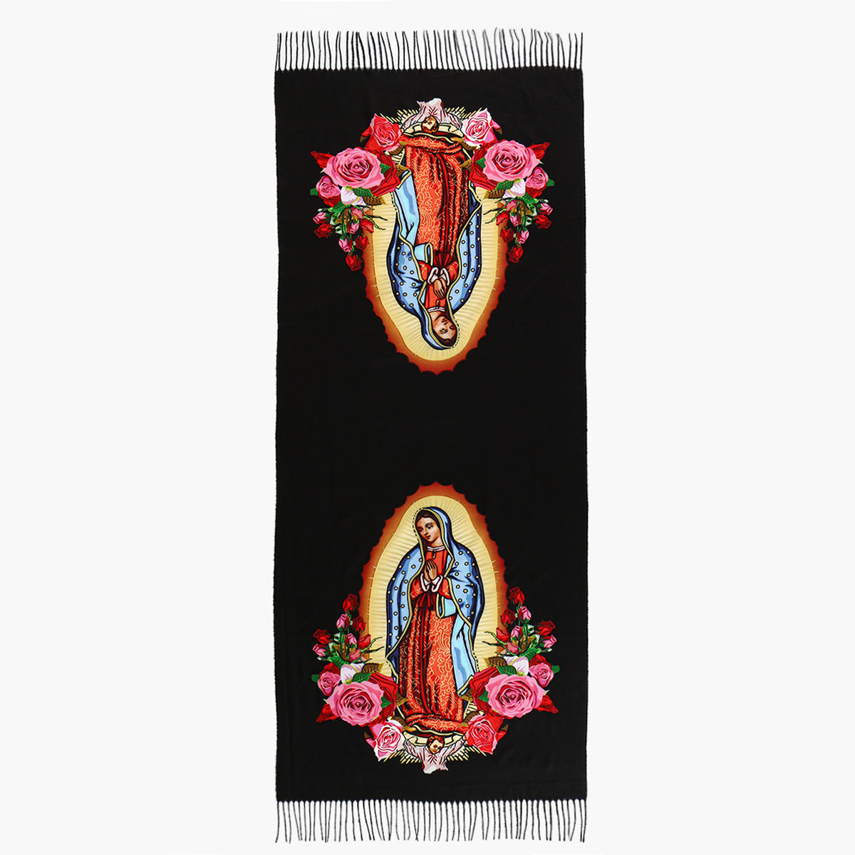 Virgin Printed Cashmere Women's Scarf All-match High Quality Warm Bib Shawl