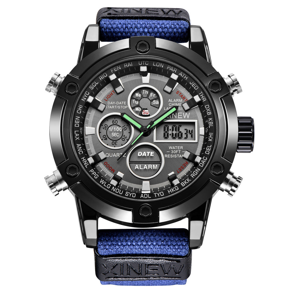 Men's Fashion Belt Multi-functional Watch