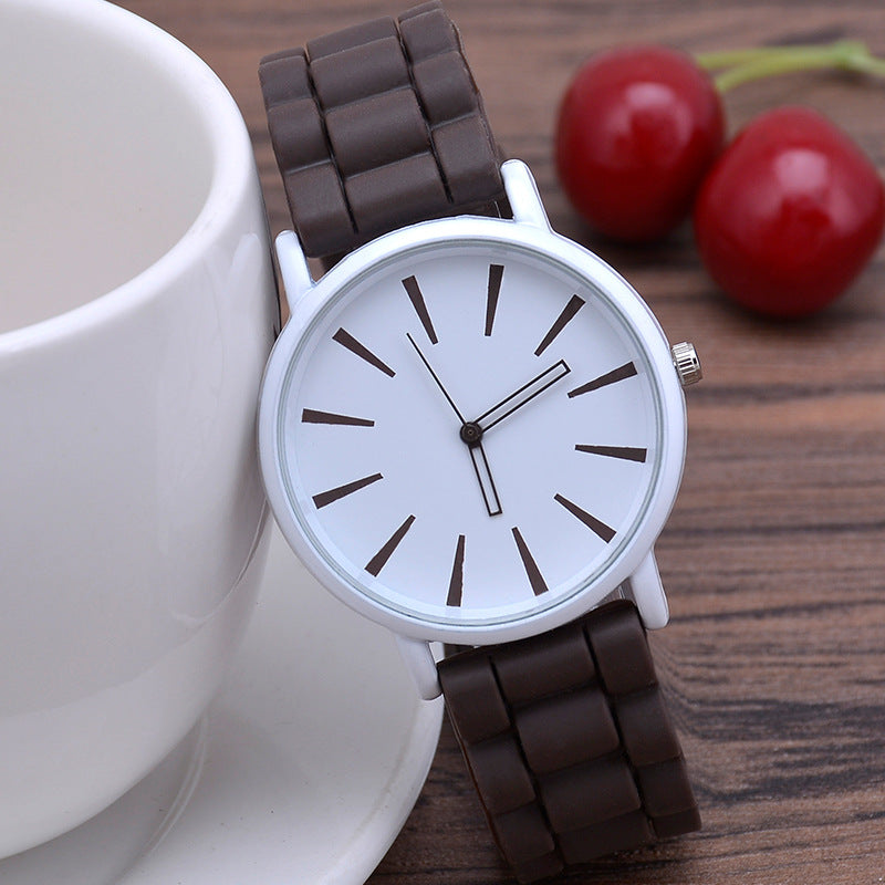 Classic Ultra-thin Silicone Watch Female Student