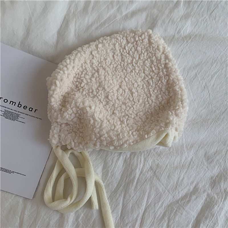 Cute Thickened Lamb Plush Hat Women