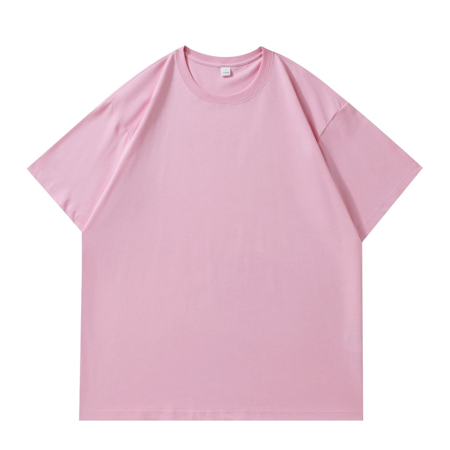 Combed Summer New Cotton Short Sleeve Slightly Drop Shoulder