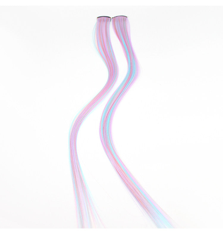 Millennial Sweetheart Spice Girls Gradient Color Ear-Hanging Dye Wig