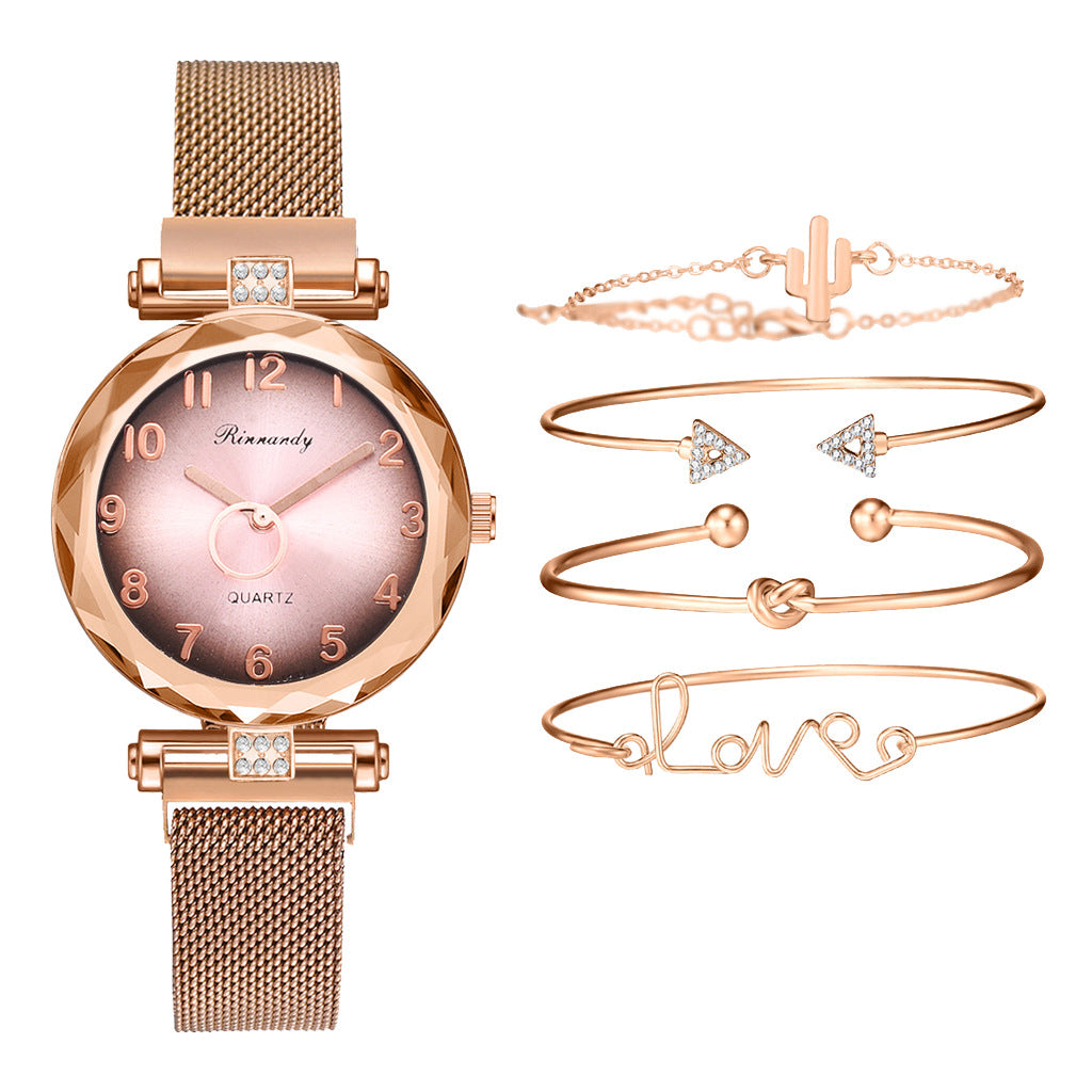 Five-piece alloy watch