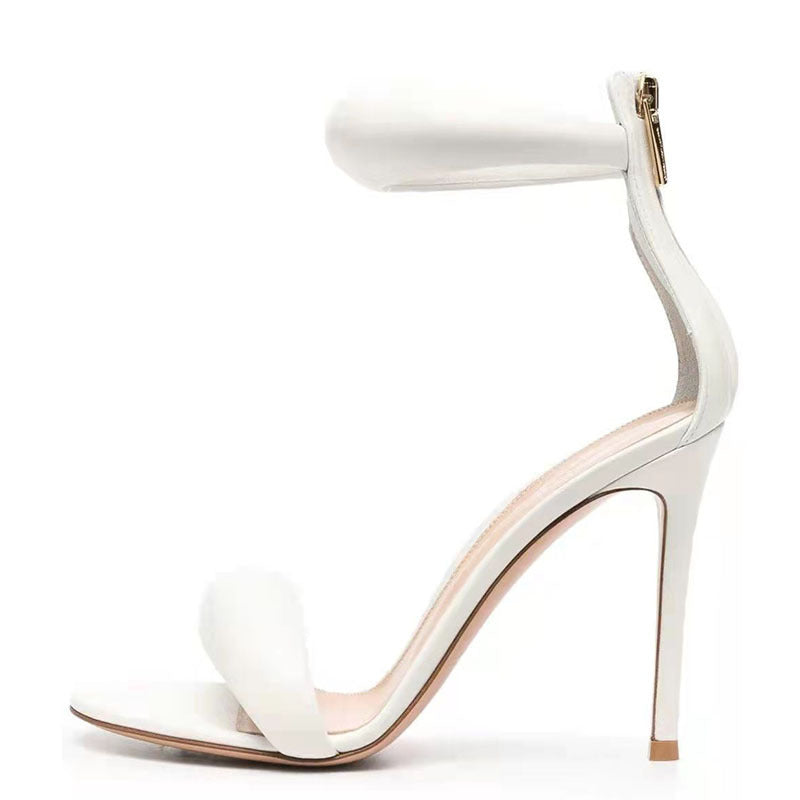 Roman Style Round Toe High Heels Fashion Europe And America