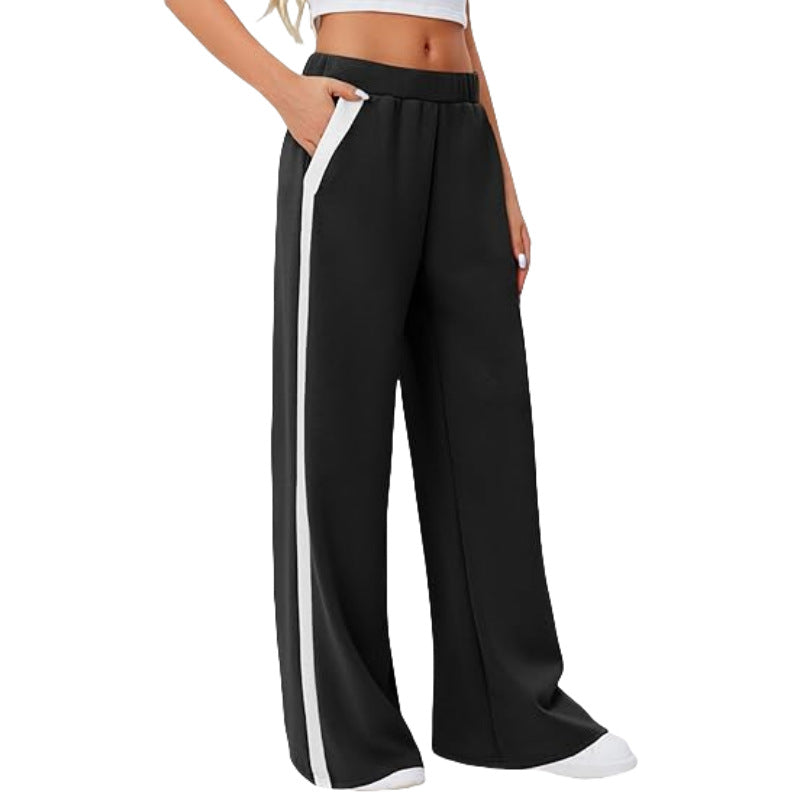 Wide Leg Yoga Sports Pants High Waist Loose Casual