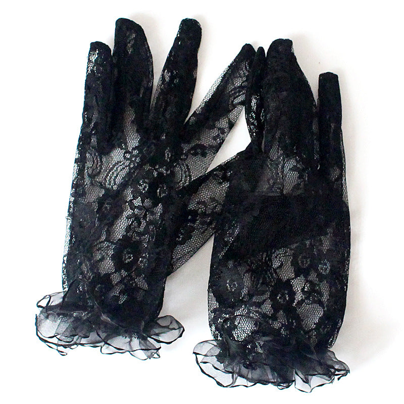 Breathable stretch black five finger hand socks