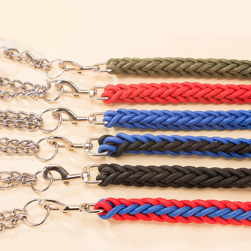 Dog Collars And Belt Covers, Heavy-duty Nylon Braided Ropes, For Training And Walking Leashes Of Small, Medium And Large Dogs