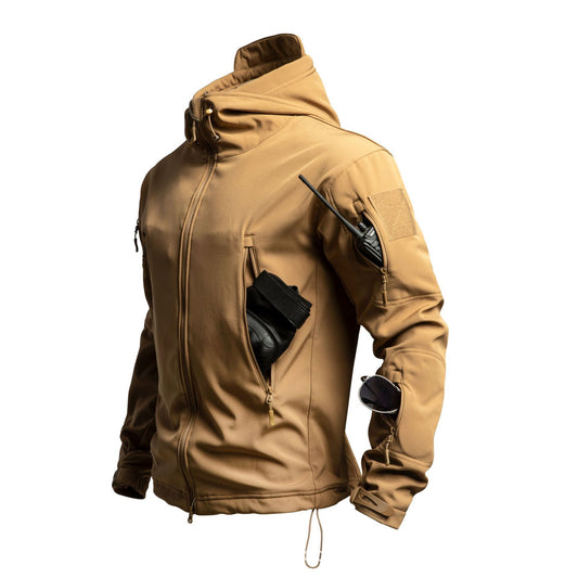 Mens Outdoor Sharkskin Softshell Jacket