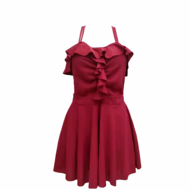 One-piece Solid Color Sexy Backless Seaside