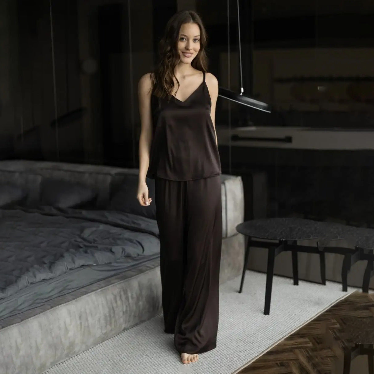 Suspender Trousers Pajamas Suit European And American
