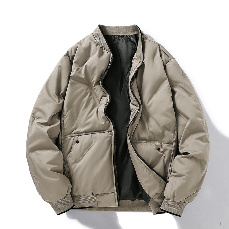 Couple's Cotton-padded Clothes Fashion Trend Loose Thickening Keep Warm Stand-up Collar Cotton-padded Clothes