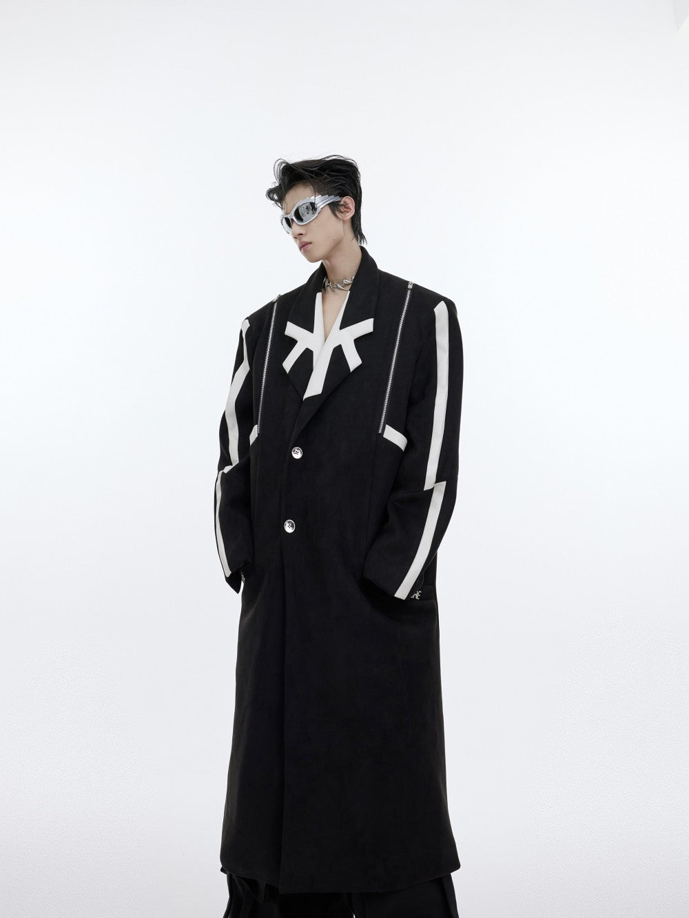 Metal Design Of Woolen Coat Jacket